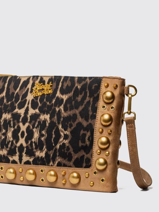 26SS 시크릿 폰 폰 크로스백 TATIANA POUCH Leopard Tan Multicolor - SECRET PON PON