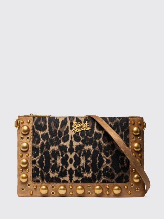26SS 시크릿 폰 폰 크로스백 TATIANA POUCH Leopard Tan Multicolor