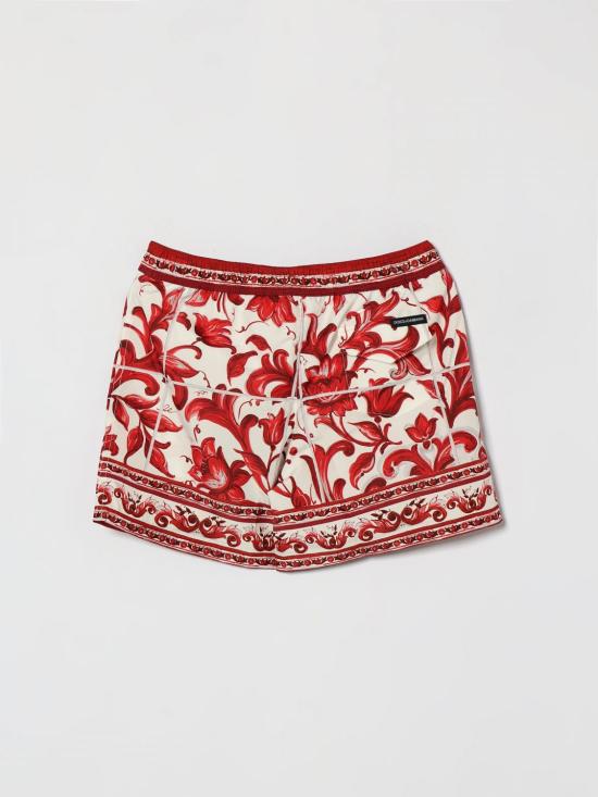 26FW [키즈] 돌체앤가바나 스윔팬츠 L4J850ON0I3 I63TN Ruby - DOLCE & GABBANA