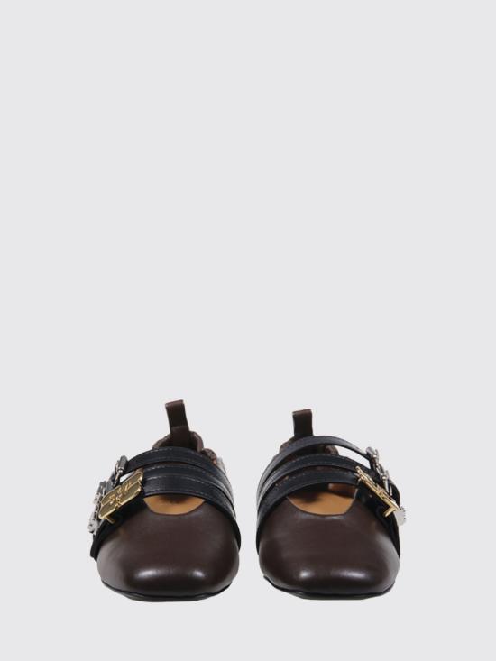 26FW 가니 플랫 슈즈 D1020001 ZWX Brown - GANNI