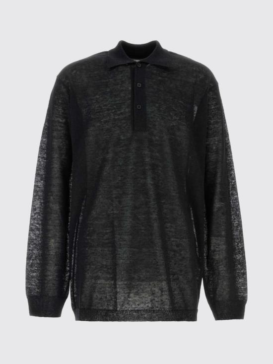 26SS 와이즈 요지 야마모토 폴로 티셔츠 MKK46381 2 Black - Y’S YOHJI YAMAMOTO