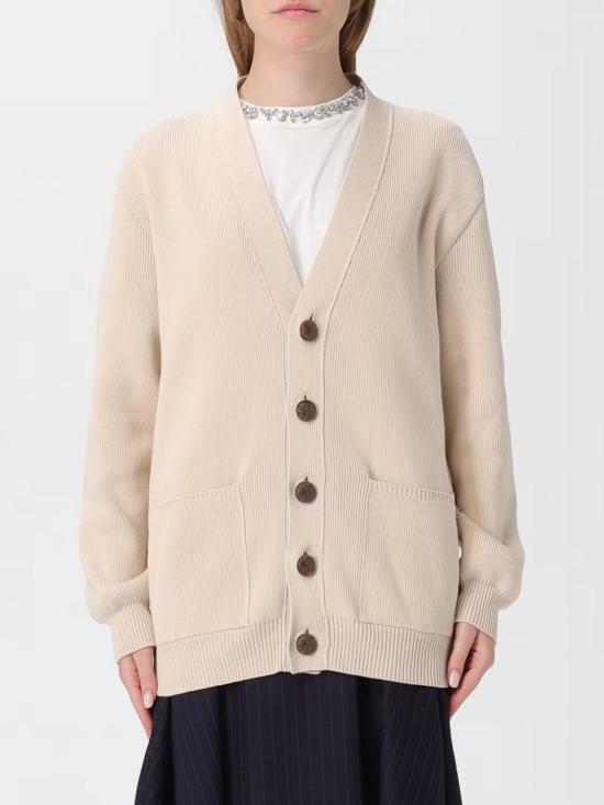 26FW 골든구스 Golden 레터링 가디건 GWP00950P00197255550 Beige