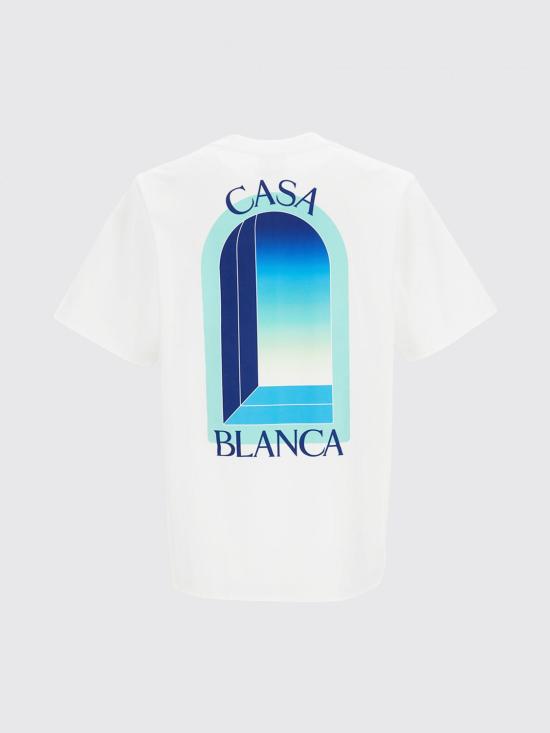26FW 카사블랑카 반팔 티셔츠 MPF26JTS001 14 Butter - CASABLANCA