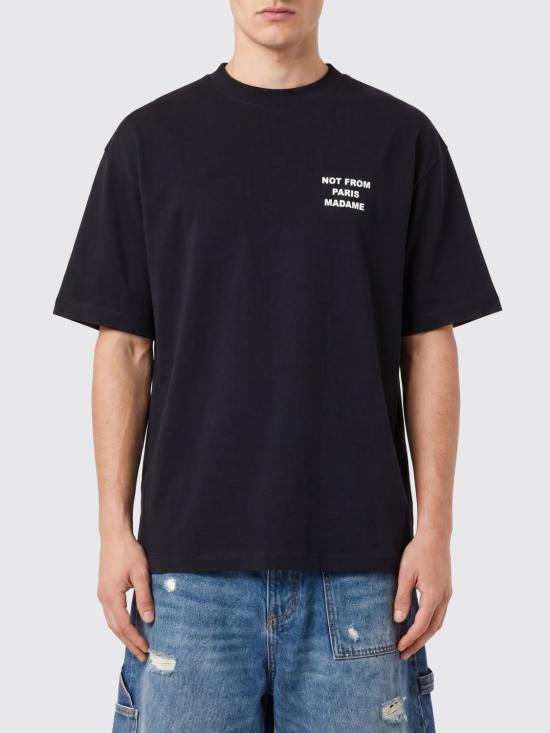 26FW 드롤드무슈 반팔 티셔츠 TS203CO002 Black