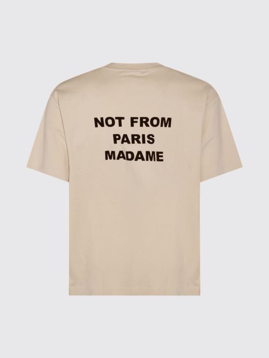 26FW 드롤드무슈 반팔 티셔츠 TS203CO002 MT Mastic - DROLE DE MONSIEUR