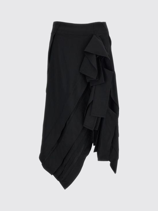26SS 보테가베네타 미디 스커트 861310V6D50 1010 Black - BOTTEGA VENETA