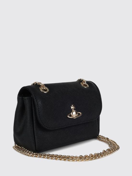 26FW 비비안웨스트우드 스몰 펄스 체인 크로스백 5C01000BWL001N N402 Black - VIVIENNE WESTWOOD