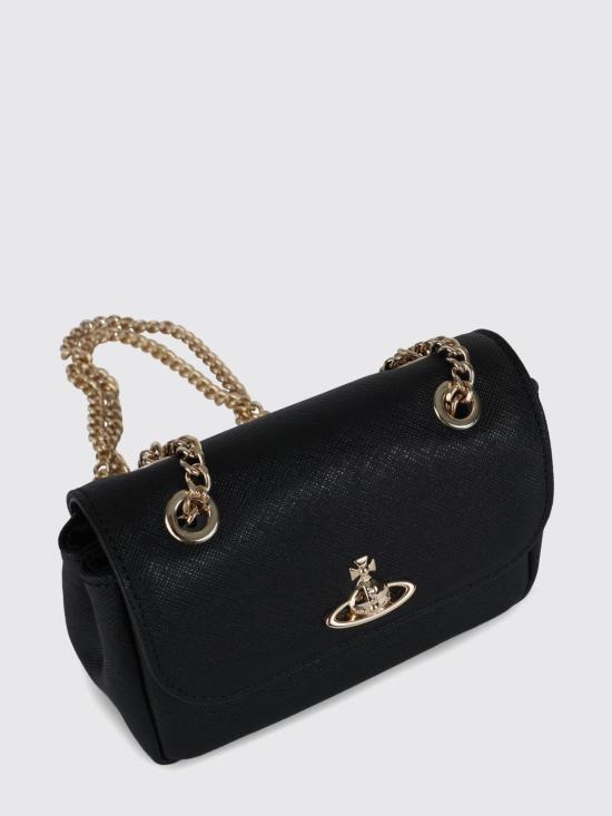 26FW 비비안웨스트우드 스몰 펄스 체인 크로스백 5C01000BWL001N N402 Black - VIVIENNE WESTWOOD