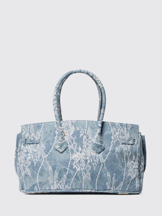 26SS 시크릿 폰 폰 토트백 GRACE M LACE Denim Gnawed Blue - SECRET PON PON