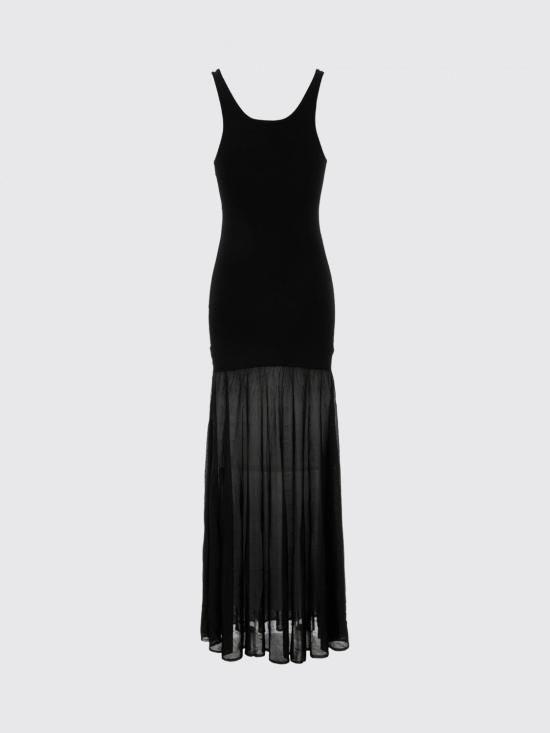 26SS 토템 롱 원피스 251WRD0180YA0138 001 Black - TOTEME
