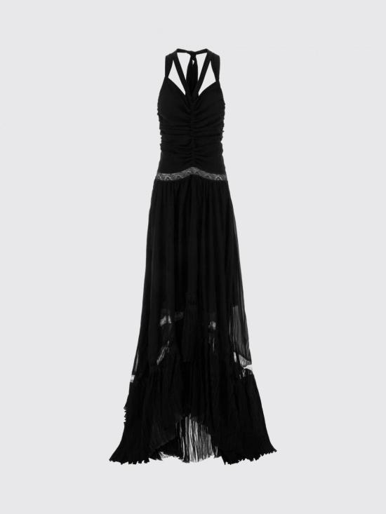 26SS 블루마린 롱 원피스 2A746A N0990 Black - BLUMARINE