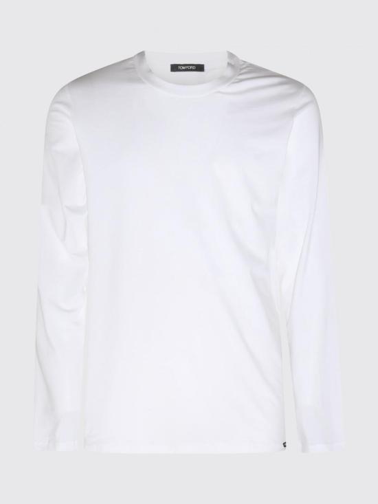 26FW 톰포드 긴팔 티셔츠 T4M141410 100 White - TOMFORD
