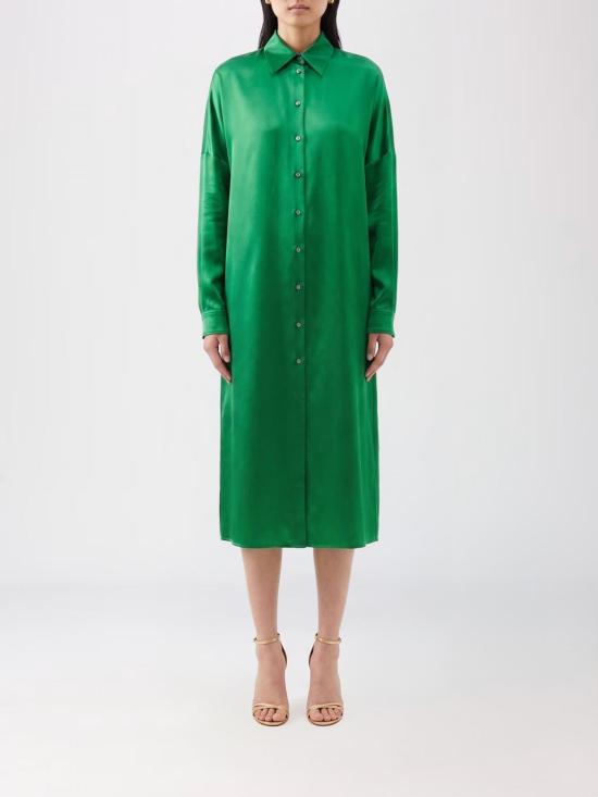 26SS 드리스 반 노튼 롱 원피스 2610110013024 604 Green
