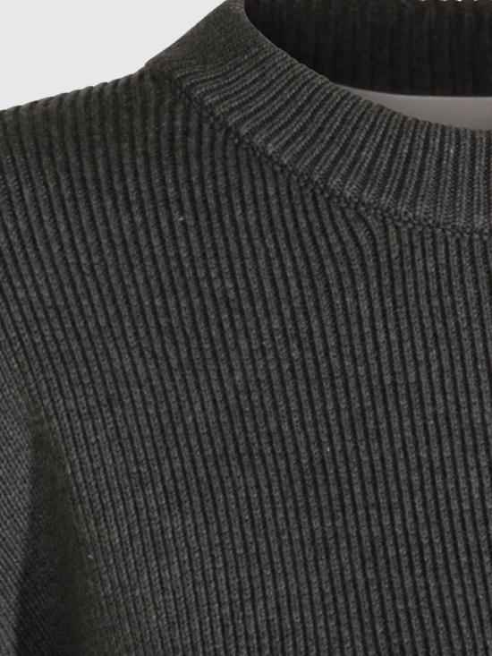 26FW 골든구스 로고 백 코튼 라운드넥 스웨터 GWP00951P00066260304 Grey - GOLDEN GOOSE