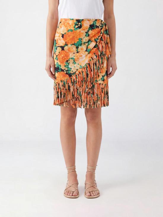 26SS 핑코 미디 스커트 106819A3AO AS4 Multicolor