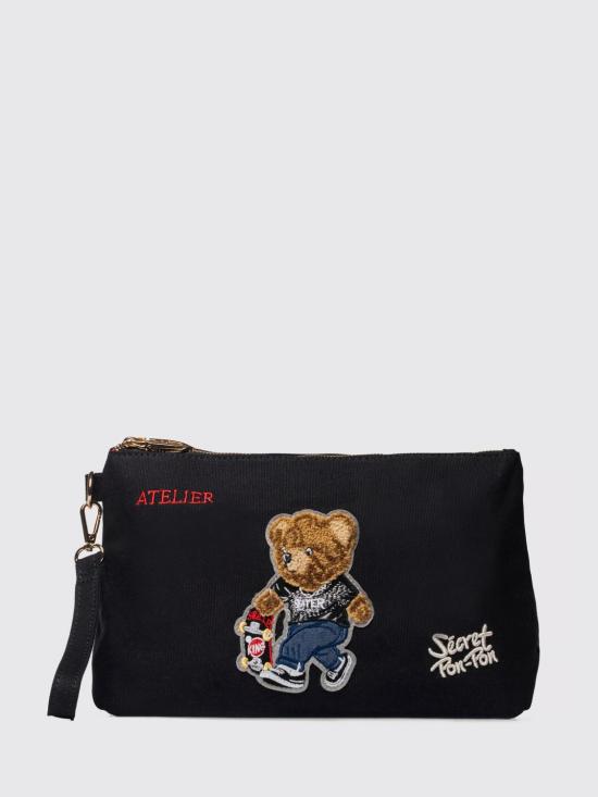 26SS 시크릿 폰 폰 클러치/파우치 SAINT TROPEZ POUCH Black Teddy