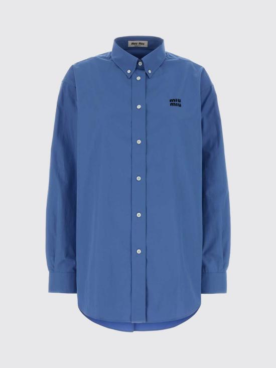 26SS 미우미우 포플린 셔츠 MK1626SOOO10RG F0237 Blue