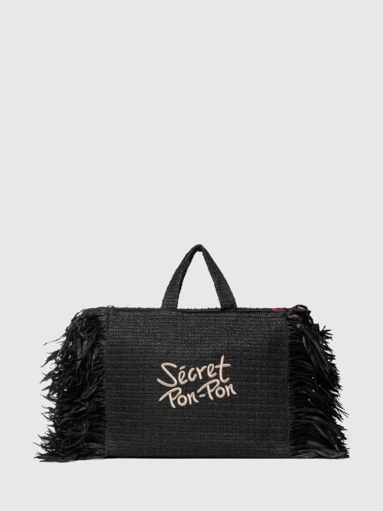 26SS 시크릿 폰 폰 토트백 STEPHANIE L STRAW Black