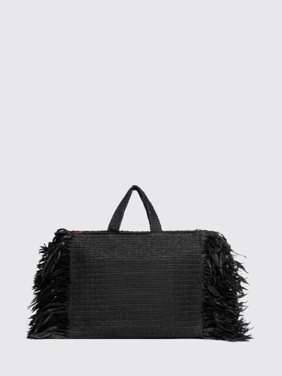 26SS 시크릿 폰 폰 토트백 STEPHANIE L STRAW Black - SECRET PON PON