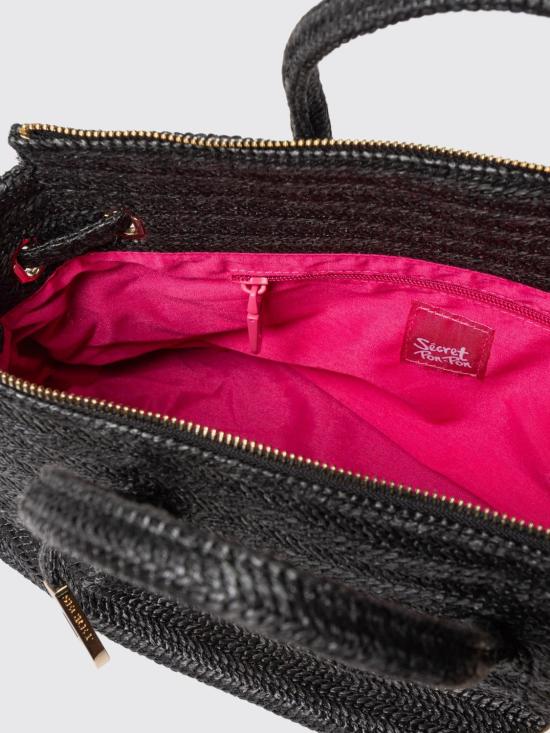 26SS 시크릿 폰 폰 토트백 VICTORIA M STRAW Black - SECRET PON PON