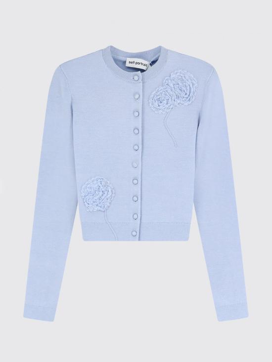 26FW 셀프 포트레이트 스웨터 PF26068CBL Blue - SELF PORTRAIT