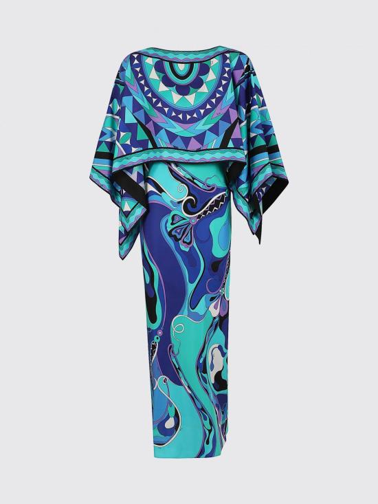 26SS 푸찌 롱 원피스 6HRI326H731 029 Blue - PUCCI