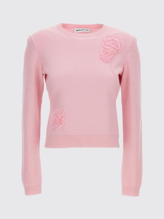 26FW 셀프 포트레이트 스웨터 PF26068TAP Pink - SELF PORTRAIT