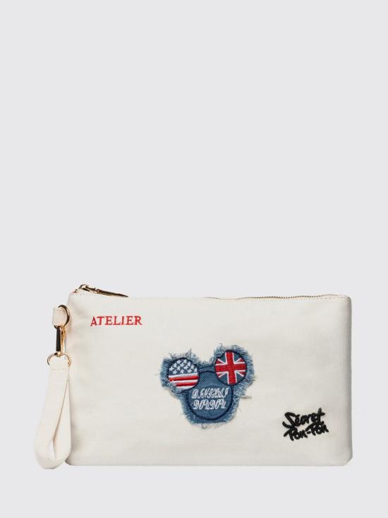26SS 시크릿 폰 폰 클러치/파우치 SAINT TROPEZ POUCH ECR Ecru