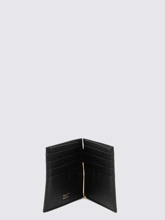 26FW 톰포드 스몰 그레인 레더 머니 클립 월렛 YM231LCL081G NAA Black - TOMFORD