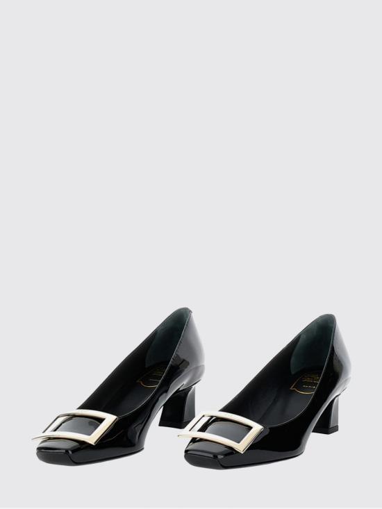 26FW 로저비비에 트럼펫 메탈 버클 펌프스 RVW44815280D1P B999 Black - ROGER VIVIER