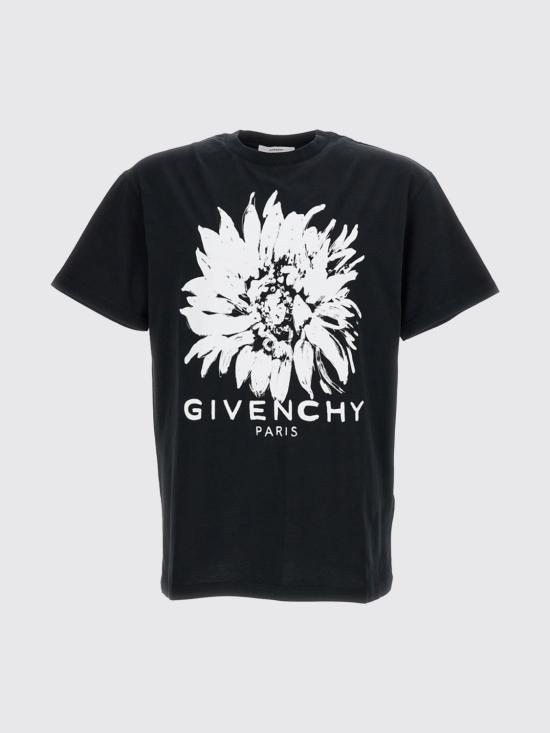 26FW 지방시 반팔 티셔츠 BM71NK3YUF 001 Black
