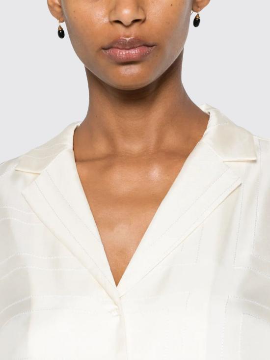 26FW 토템 셔츠 263WRT0881FB0704 055 White - TOTEME