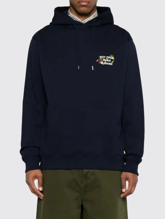 26FW 드롤드무슈 후드 티셔츠 LHO208CO127 NAVY Blue