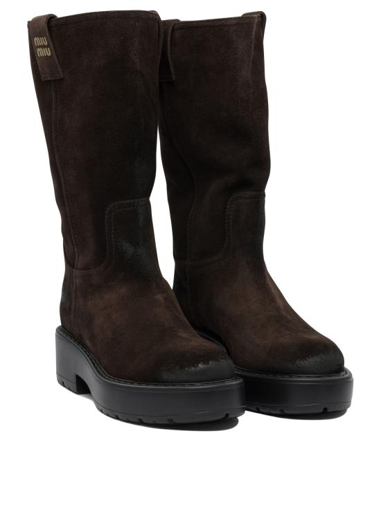 26FW 미우미우 부츠 5U270E0B2F0003 F 055 Brown - MIU MIU