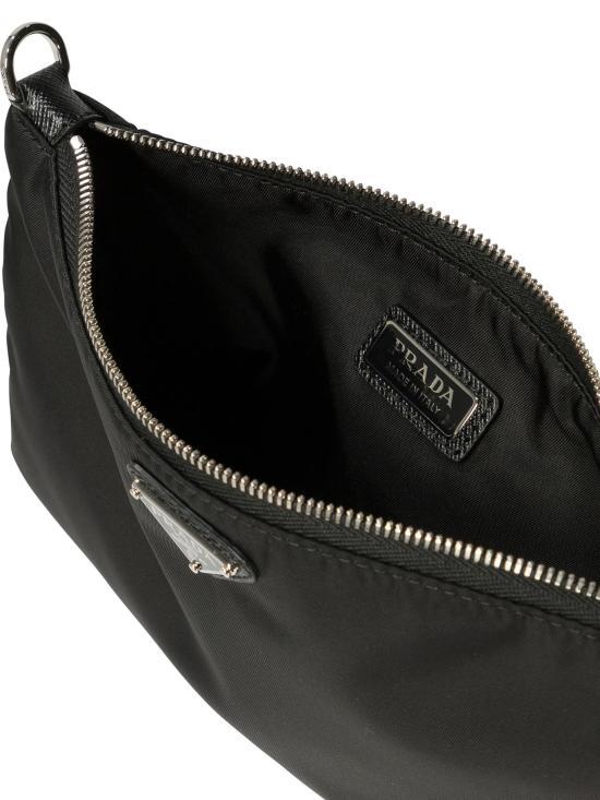 26FW 프라다 리나일론 사피아노 레더 파우치 2NH0042DMHF0002 Black - PRADA
