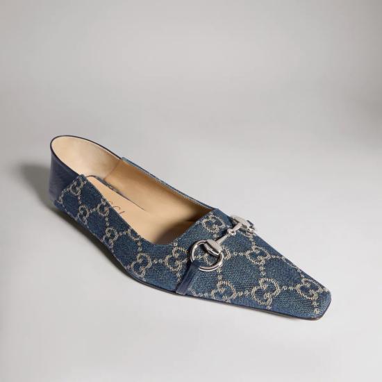 26FW 구찌 플랫 슈즈 A0034PFAF954741 Blue - GUCCI