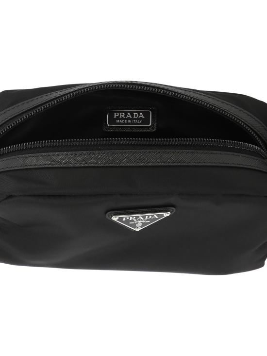 26FW 프라다 리나일론 앤 사피아노 네세서리 2NA0452DMHF0002 Black - PRADA