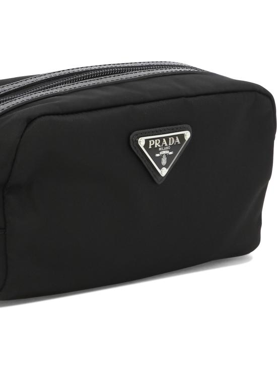 26FW 프라다 리나일론 앤 사피아노 네세서리 2NA0452DMHF0002 Black - PRADA