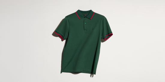26FW 구찌 자수 코튼 피케 폴로 셔츠 872471XJHX63115 Green