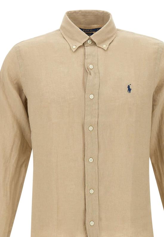 26SS 폴로 랄프로렌 셔츠 710966294 001 BEIGE - POLO RALPH LAUREN