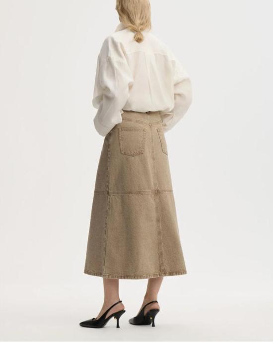 바이말렌비거 데님 스커트 1040801CA BROWN - BY MALENE BIRGER