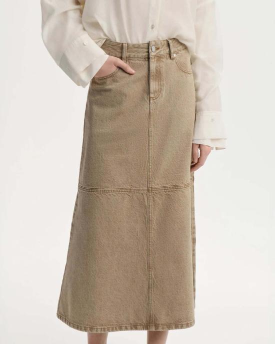  바이말렌비거 데님 스커트 1040801CA BROWN - BY MALENE BIRGER