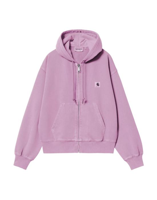 26SS 칼하트 WIP 후디드 넬슨 자켓 가먼트 다이드 I033830 3IBGD GENTLE PURPLE DOM