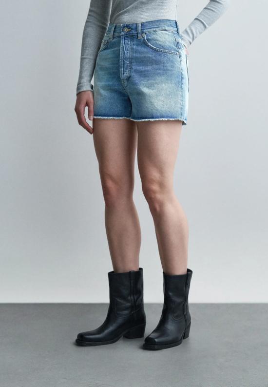 26SS 돈답 데님 숏팬츠 DP686DF0283DLZ1800 Blue - DONDUP
