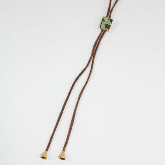  사라 사파비 주얼리 목걸이/팬던트 골드 앤 실크 스톤 볼로 타이 목걸이 - SARAH SAFAVI JEWELRY