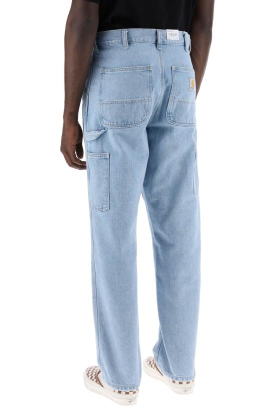 26SS 칼하트 WIP 스미스 데님 싱글 니 팬츠 I032024 01A3 BLUE HEAVY STONE WASH DOM - CARHARTT WIP