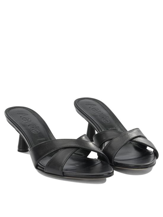 26FW 에이드 뮬/슬리퍼 VERONAPPA LEATHERBLACK Black - AEYDE