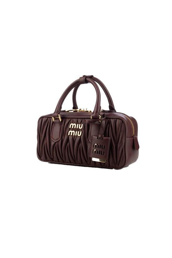 26FW 미우미우 아르카디 마테라쎄 나파 레더 백 5BB142VOONAN88 F0007 BORDEAUX - MIU MIU