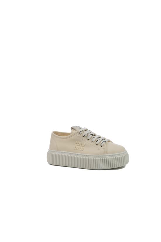 26FW 미우미우 스니커즈 5E389EF0053ARS F0304 Avorio - MIU MIU
