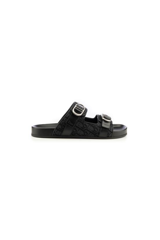 26FW 디올 뮬/슬리퍼 3SA165AFB H969 Nero